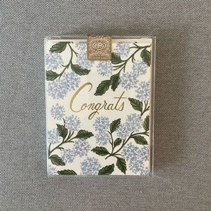 RIFLE PAPER CO. Congrats Hydrangea Cards (set of 8)